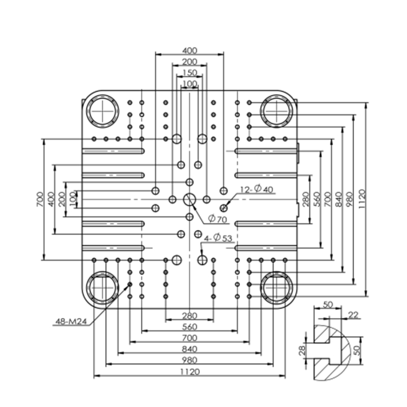 เครื่องฉีดขึ้นรูปแบบปั๊มตายตัวขนาดใหญ่ SLA638